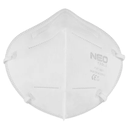 Neo Tools masque anti-poussière demi-masque - FFP2 - 5 couches - certifié CE - paquet XXL 100 pièces 2