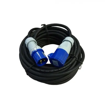 Câble d'extension CEE + enrouleur - 20 mètres - 3 x 2.5mm² - Max 3500 watt - Néoprène 2