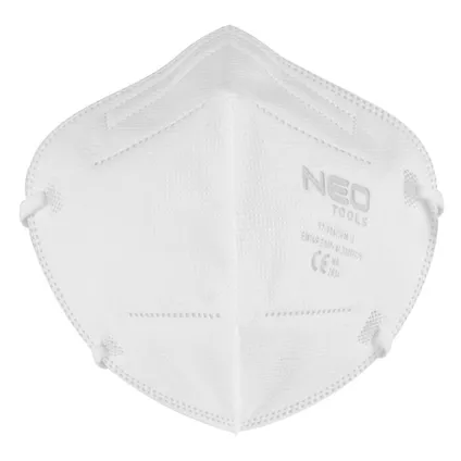 Neo Tools - demi-masque anti-poussière - FFP1 - 5 couches - certifié CE - pack XXL 100 pièces 4