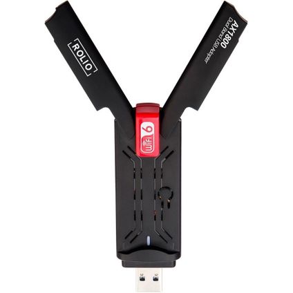 Rolio WiFi adapter USB - 1800Mbps 5GHz - Dual Antenne