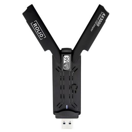 Rolio WiFi adapter USB - 3000Mbps 5GHz - Dual Antenne