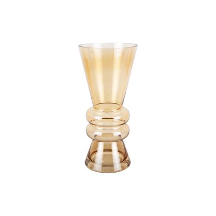 Present Time - Vase Flare Glass Large - Jaune Vanille