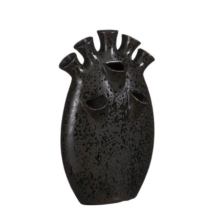 Vase Mica Decorations Saul - 25x15x42 cm - Noir