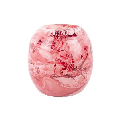 Present Time - Vase Blended Sphere - Ocre rouge