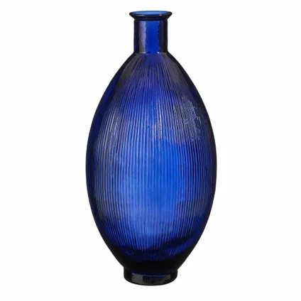 Vase Mica Decorations Firenza - 29x29x59 cm - Bleu foncé