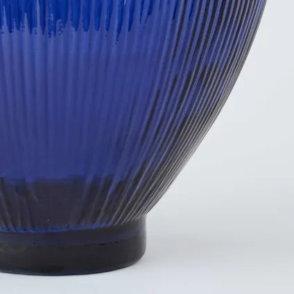 Vase Mica Decorations Firenza - 29x29x59 cm - Bleu foncé 4