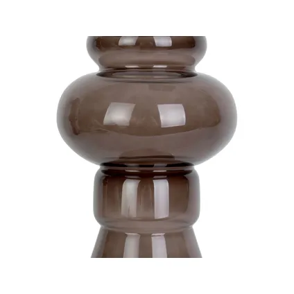 Present Time - Vase Morgana Glass Medium - Marron chocolat 3