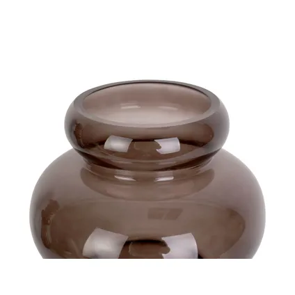 Present Time - Vase Morgana Glass Medium - Marron chocolat 4