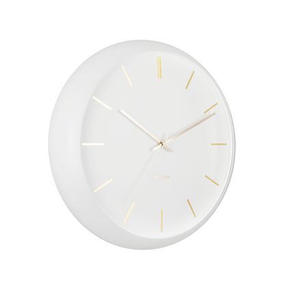 Karlsson - Horloge Murale Globe - Blanc