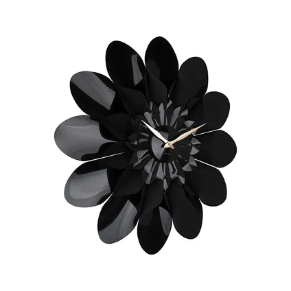 Karlsson - Horloge Murale Fleur - Noir 2