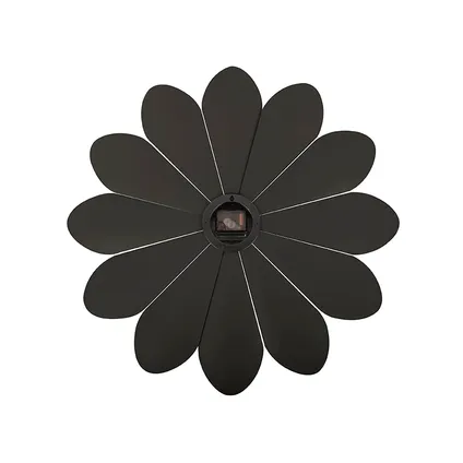 Karlsson - Horloge Murale Fleur - Noir 3