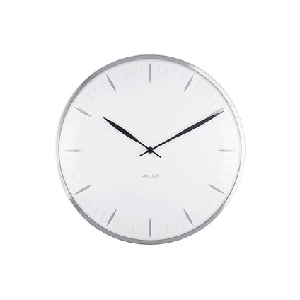 Karlsson - Horloge Murale Feuille - Blanc