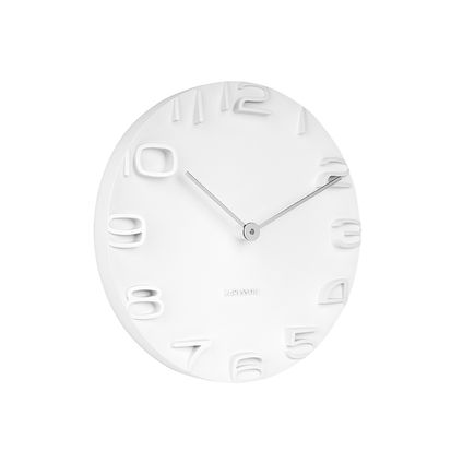 Karlsson - Horloge Murale Sur Le Bord - Blanc