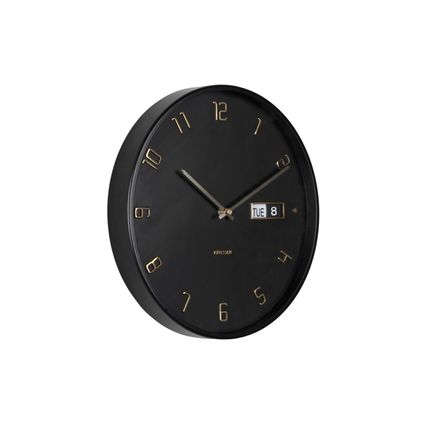 Karlsson - Horloge Murale Data Flip - Noir