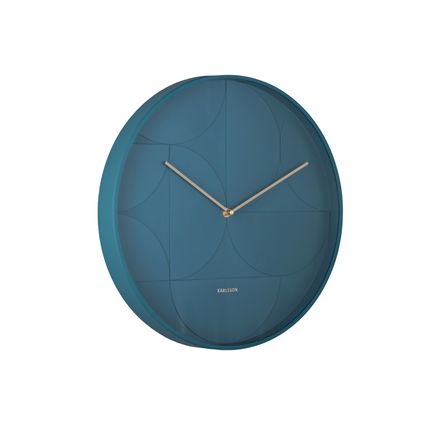Karlsson - Horloge murale Echelon Circular - Bleu foncé