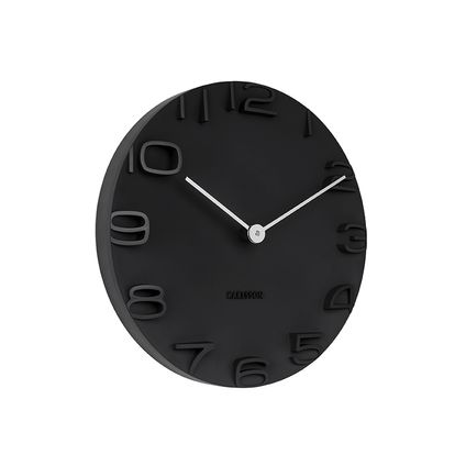 Karlsson - Horloge Murale Sur Le Bord - Noir