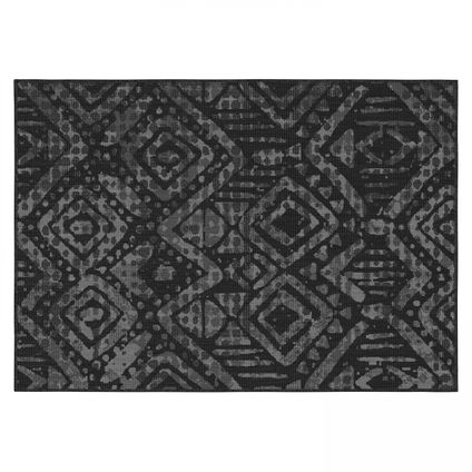 Tapis d'extérieur en polypropylène Oviala Kano 120 x 170 cm noir