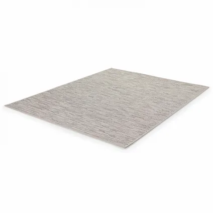 Oviala Rechthoekig tapijt van polypropyleen 160x230 cm zandkleurig 3