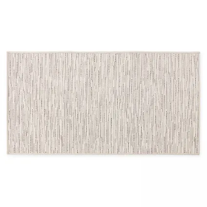 Oviala Rechthoekig tapijt van polypropyleen, 80x150 cm, zandkleurig