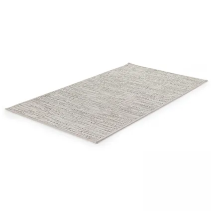 Oviala Rechthoekig tapijt van polypropyleen, 80x150 cm, zandkleurig 3