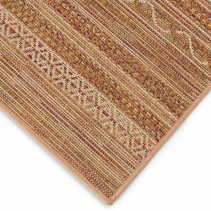 Oviala Rechthoekig tapijt van polypropyleen, 80x150 cm, zandkleurig 5
