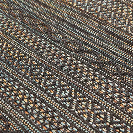 Oviala Urda Rechthoekig tapijt van polypropyleen 120x160 cm zwart 5