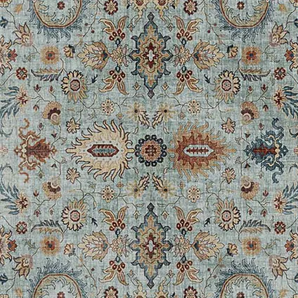 Oviala Rechthoekig tapijt met chenille antiek patroon 160 x 230 cm 2