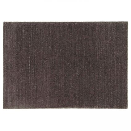 Tapis rectangulaire en polypropylène Oviala Manae gris anthracite 160 x 230 cm