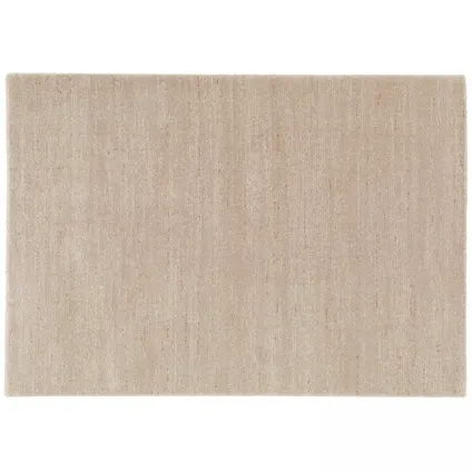 Tapis rectangulaire en polypropylène Oviala Manae poils ras uni beige 200 x 290 cm