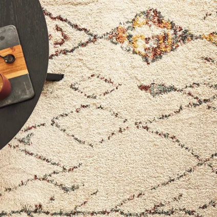 Oviala Calista Rechthoekig tapijt van polypropyleen met etnisch patroon, 100 x 150 cm 2
