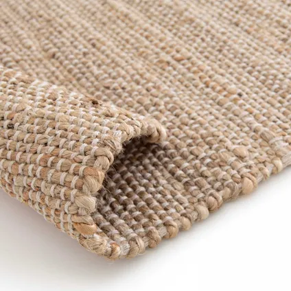 Oviala Natuurlijk juten tapijt met handgeweven ruitpatroon 160 x 230 cm 2
