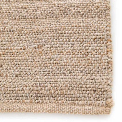 Oviala Natuurlijk juten tapijt met handgeweven ruitpatroon 160 x 230 cm 3