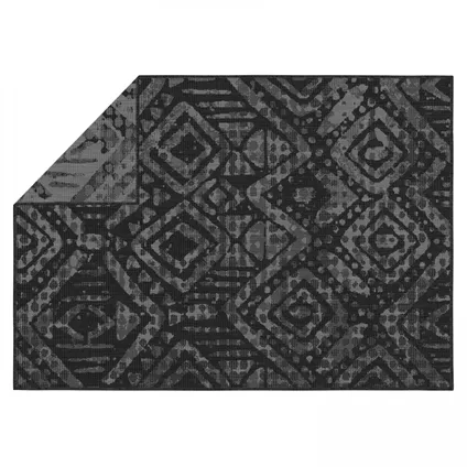 Oviala Kano Buitentapijt van polypropyleen 160 x 230 cm zwart 4