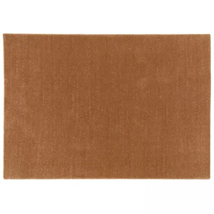 Oviala Rechthoekig polypropyleen tapijt, bruin kortpolig, 160 x 230 cm