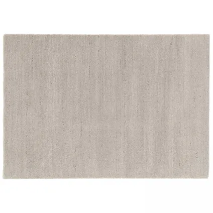 Tapis rectangulaire en polypropylène Oviala Manae gris clair 200 x 290 cm