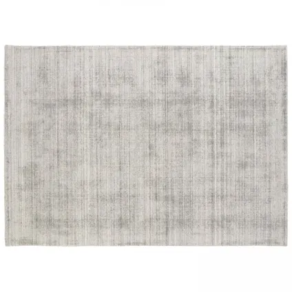 Tapis chenille rectangulaire imprimé Oviala Loop nuancé gris clair 200 x 290 cm