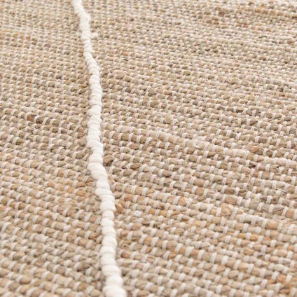 Oviala Keya Rechthoekig Berbers tapijt van getuft katoen met franjes, 80 x 200 cm 4