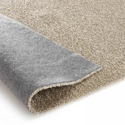 Oviala Effen tapijt met lange polypropyleen vezels, 160 x 230 cm, zandkleurig 3