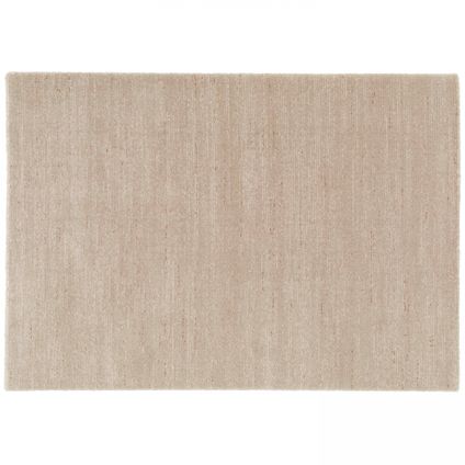 Tapis rectangulaire en polypropylène Oviala Manae poils ras uni beige 160 x 230 cm