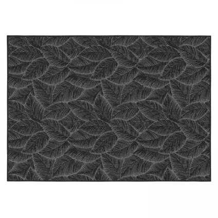 Tapis d'extérieur en polypropylène Oviala Folia 160 x 230 cm noir 2