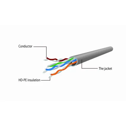 CableXpert - Câble de raccordement UTP Cat5E 50 mètres gris 3