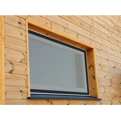 ECD Germany 4x Moustiquaire pour Fenêtre - 100 x 120 cm - Cadre en Aluminium Anthracite 6