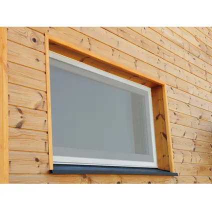 ECD Germany 3x Moustiquaire pour Fenêtre - 130 x 150 cm - Cadre en Aluminium Blanc 6