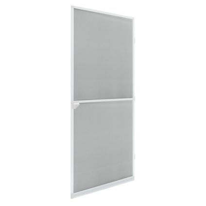 ECD Germany Insectenhor voor deur met aluminium frame - 100 x 220 cm - Wit