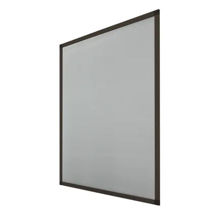 ECD Germany 3x Moustiquaire pour Fenêtre - 100 x 120 cm - Cadre en Aluminium Marron