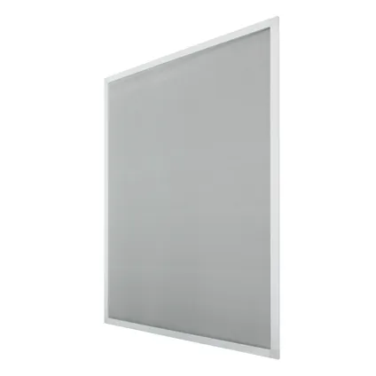 ECD Germany 4x Moustiquaire pour Fenêtre - 80 x 100 cm - Cadre en Aluminium Blanc