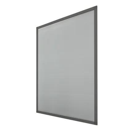 ECD Germany 1x Moustiquaire pour Fenêtre - 100 x 120 cm - Cadre Gris en Aluminium