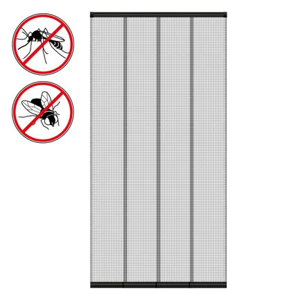 ECD Germany insectenhorren lamellengordijn voor deuren - 100x220 cm - individueel inklapbaar 2