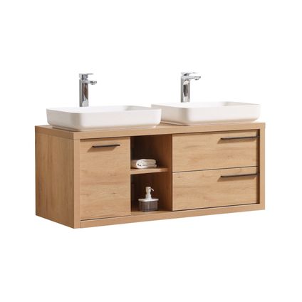 Meuble de salle de bain Vermont 120 cm - Badplaats - Chene - Meuble avec lavabo