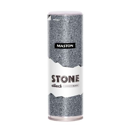 Maston Spraypaint Stone Effect - Granite Black - peinture en aérosol - 400 ml